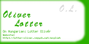 oliver lotter business card